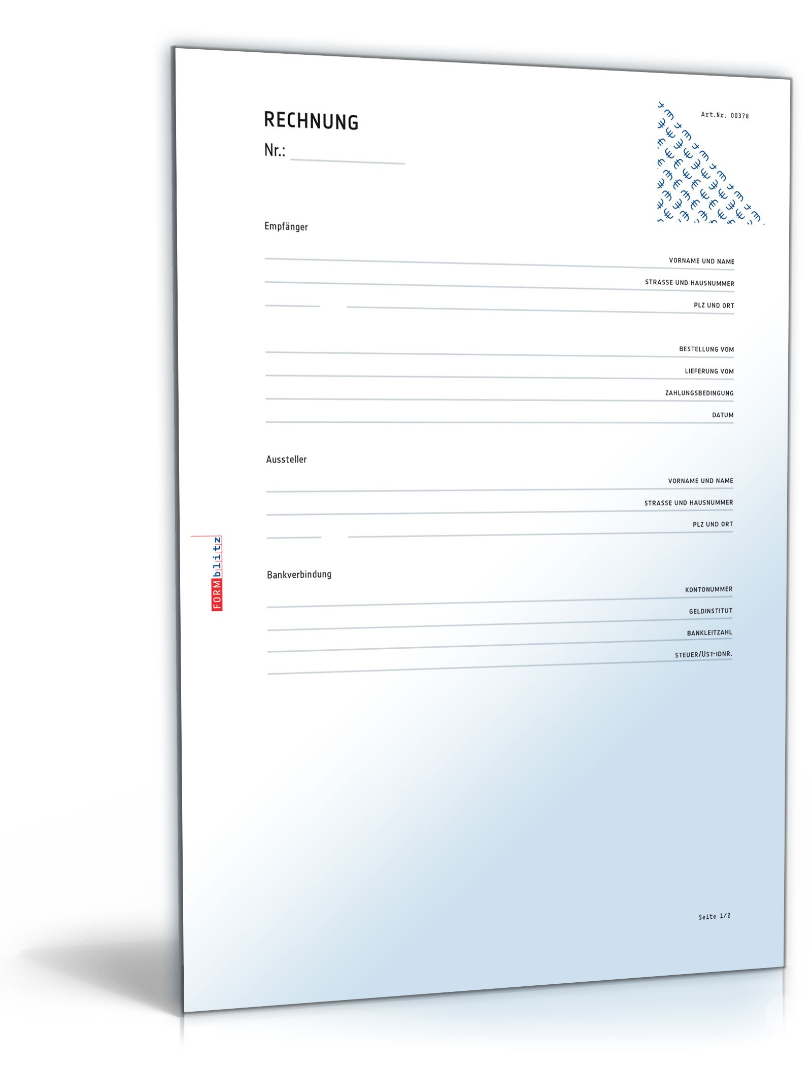 Rechnung - Vordruck zum Download