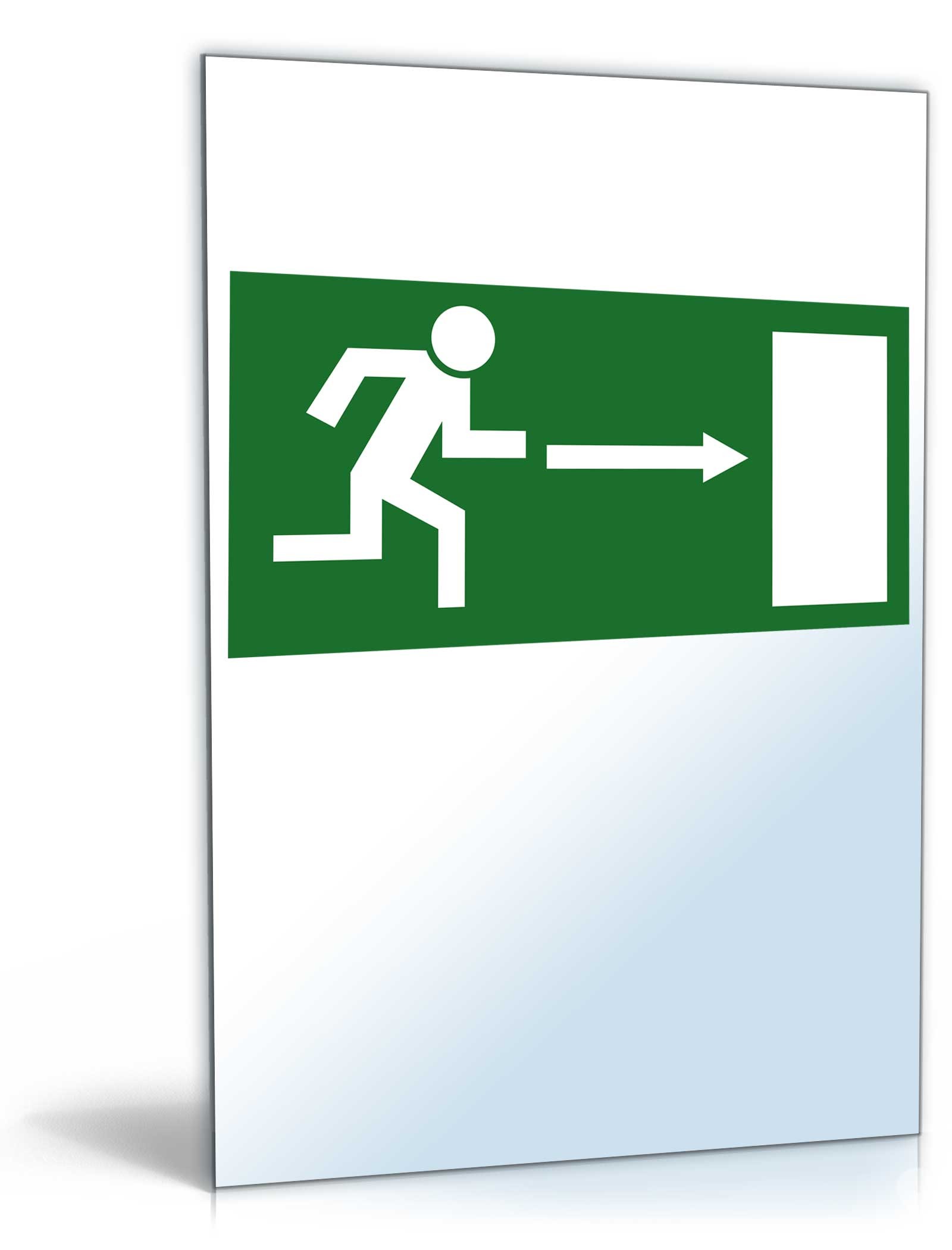 Hauptbild des Produkts: Schild "Notausgang nach rechts"