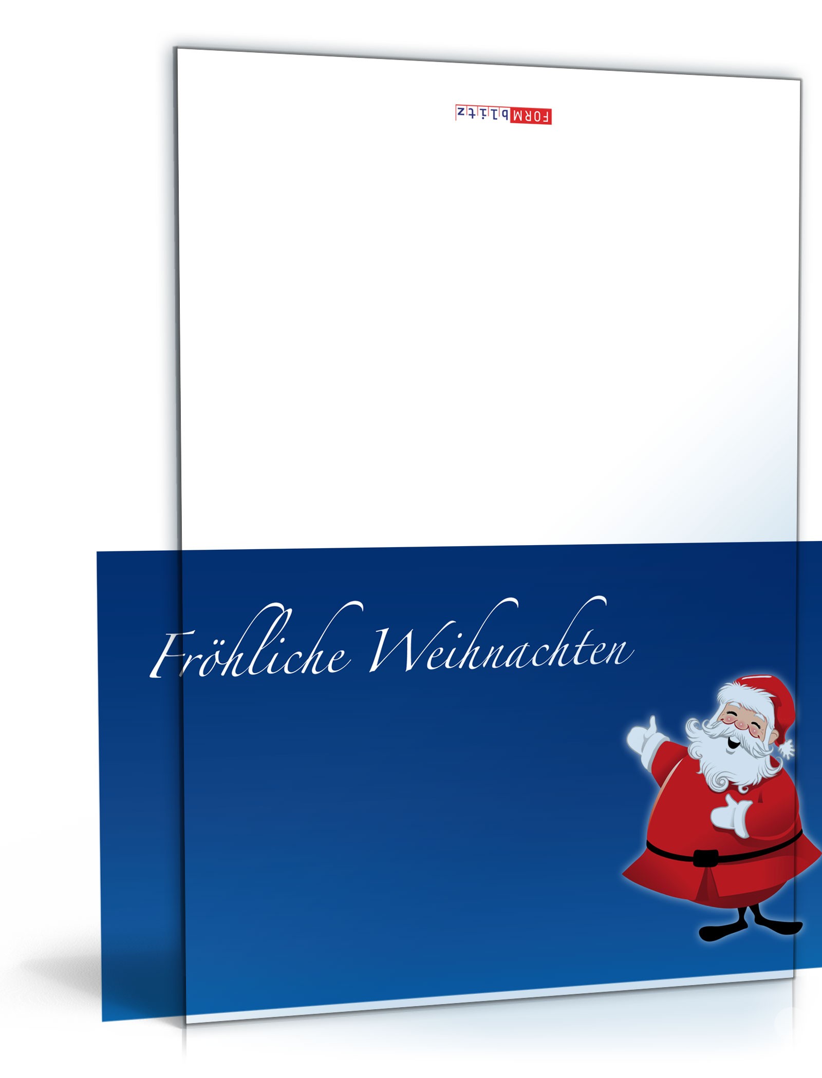 Weihnachtskarte - Muster-Vorlage zum Download